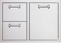 Lynx® Sedona 30" Stainless Steel Double Drawer and Access Door Combo