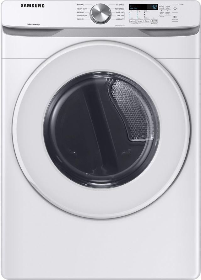 Samsung 7.5 Cu. Ft. White Front Load Gas Dryer-0