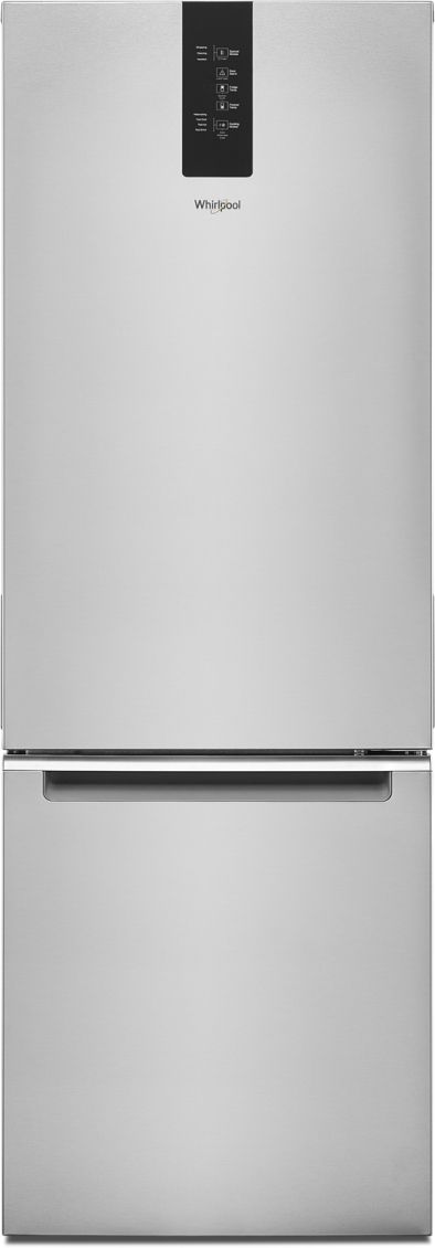Whirlpool® 13.0 Cu. Ft. Fingerprint-Resistant Stainless Bottom Freezer Refrigerator