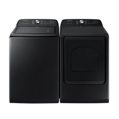 Samsung Fingerprint Resistant Black Stainless Steel Laundry Pair