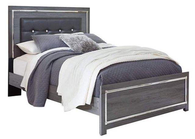Signature Design by Ashley® Lodanna Gray Full Upholstered Panel Bed-0