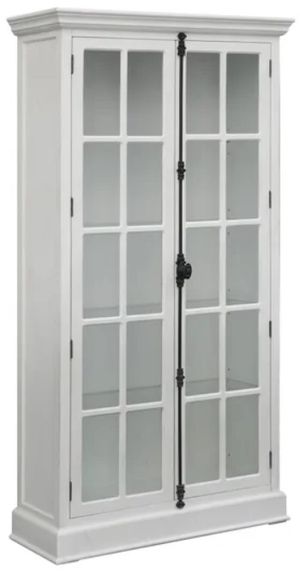Crestview Collection Coventry White Curio Cabinet