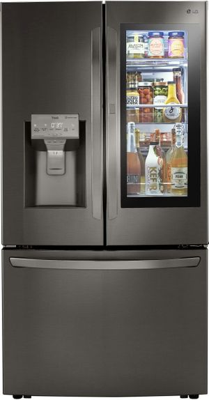 LG 23.5 Cu. Ft. PrintProof Black Stainless Steel Counter Depth French Door Refrigerator