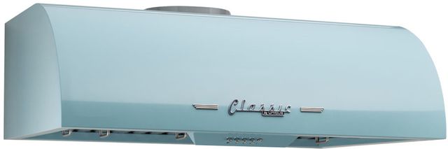 Unique® Appliances Classic Retro 30" Ocean Mist Turquoise Under Cabinet Range Hood 1