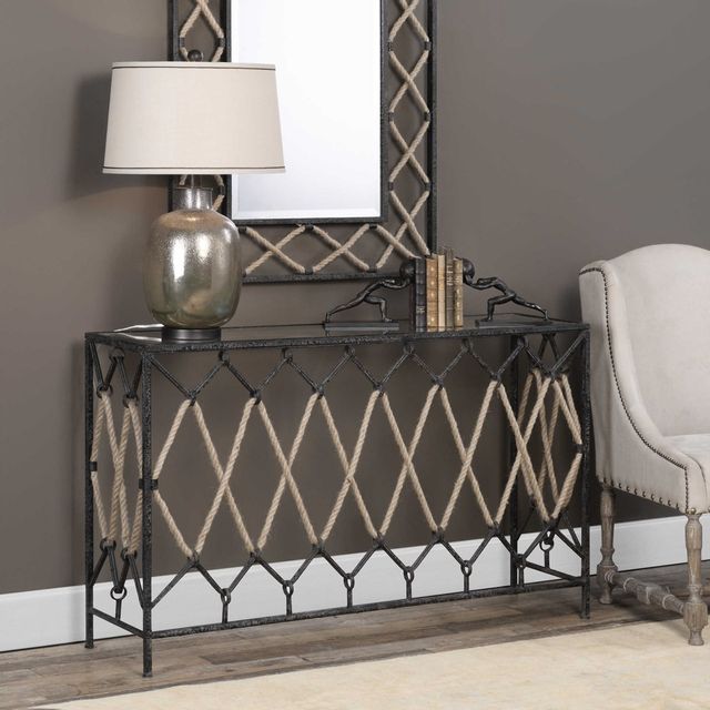 Uttermost Darya Black Console Table 4