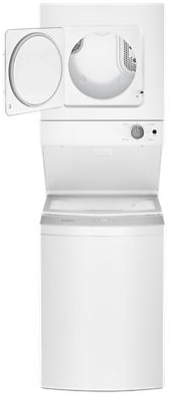 Whirlpool® 1.8 Cu. Ft. White Stacked Laundry Center 1