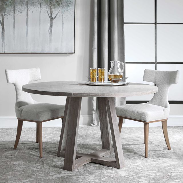 Uttermost® Gidran Soft Gray Dining Table-5
