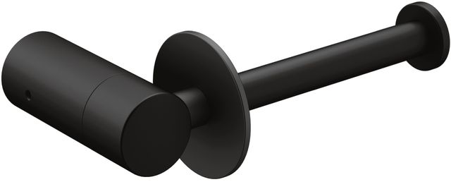 Moen Align Matte Black Wall Mount Pivot Toilet Paper Holder in the