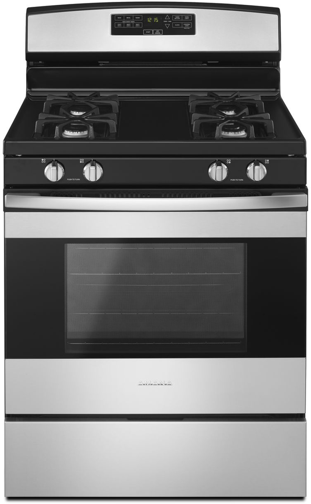 Amana® 30" Free Standing Gas Range-Stainless Steel 0