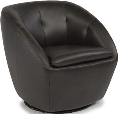 Flexsteel® Wade Black Swivel Chair