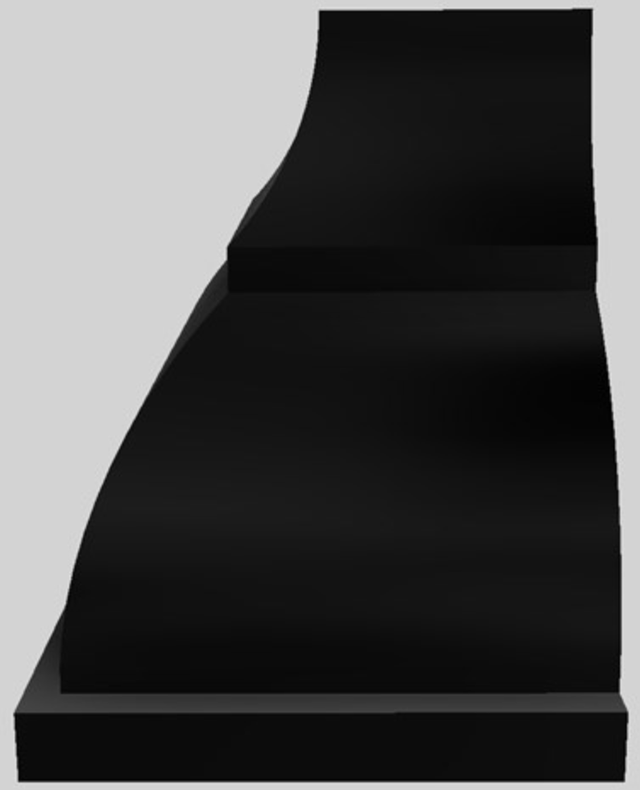 Vent-A-Hood® Designer Series 36" Black Wall Mounted Range Hood-1