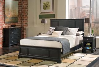homestyles® Ashford 4 Piece Black Queen Bed Set