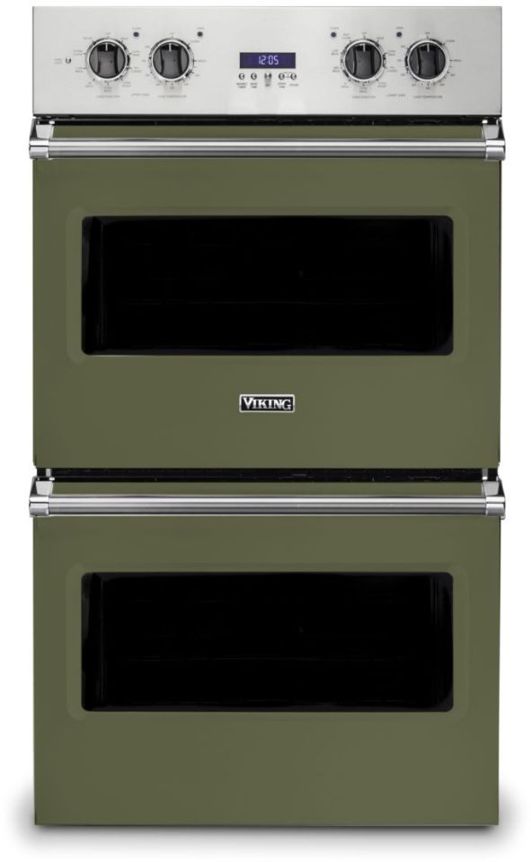 Viking® 5 Series 30" Cypress Green Professional Built In Double Electric Select Wall Oven