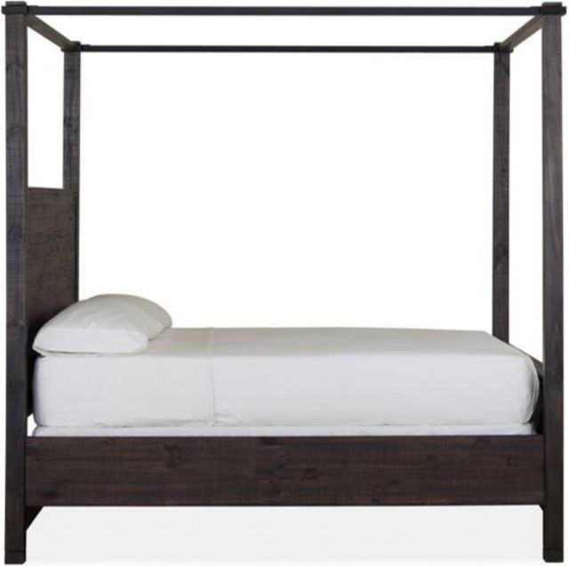 Magnussen Home® Abington Weathered Charcoal California King Poster Bed-2