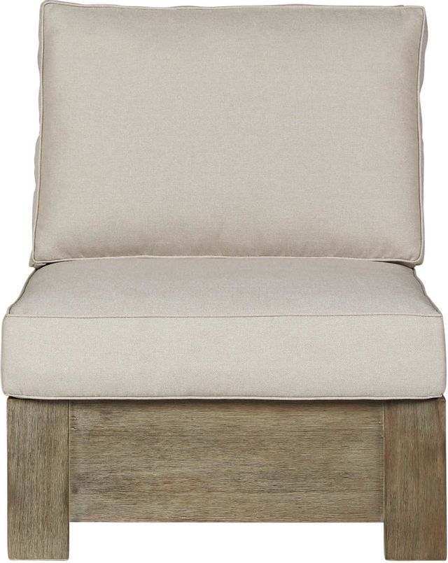 Signature Design by Ashley® Silo Point Brown Armless Chair with Cushion