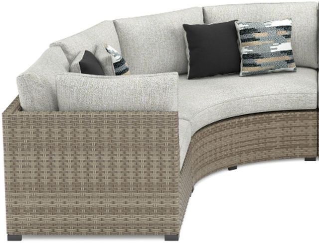 Signature Design by Ashley® Calworth 5-Piece Beige Outdoor Sectional 1
