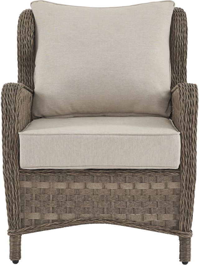 Signature Design by Ashley® Clear Ridge Light Brown Set of 2 Lounge Chairs with Cushion 1