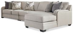 Benchcraft® Dellara 3-Piece Chalk Sectional with Chaise