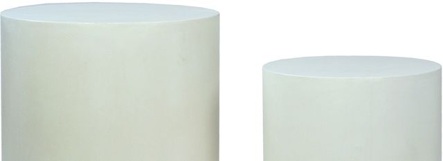 Dovetail Furniture Ivory Set of 2 Side Tables 1