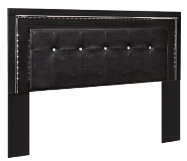Signature Design by Ashley® Kaydell Black Queen/Full Upholstered Panel Headboard