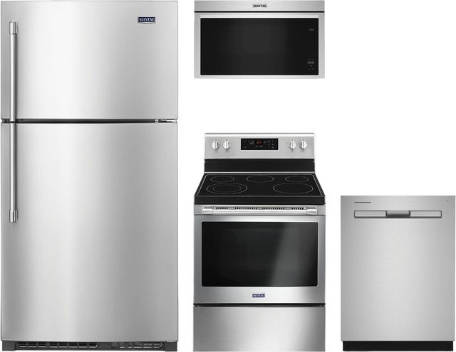 Maytag® 4 Piece Fingerprint Resistant Stainless Steel Kitchen Package-0