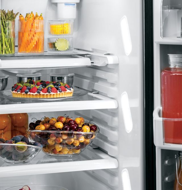 GE Profile™ Series 25.26 Cu. Ft. Stainless Steel Side-by-Side Refrigerator 7