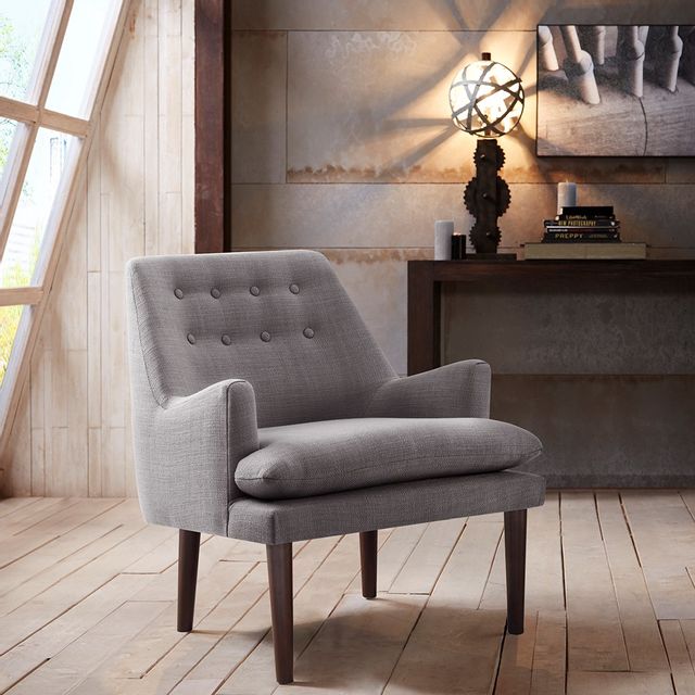 Olliix by Madison Park Grey Taylor Mid-Century Accent Chair-3