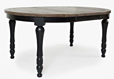 Jofran Inc. Madison County Black Round to Oval Dining Table-0