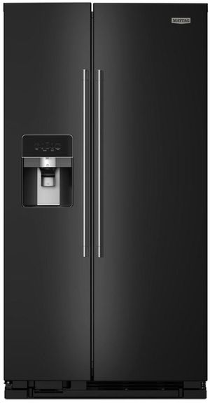 Maytag® 36 in. 24.5 Cu. Ft. Black Side by Side Refrigerator 