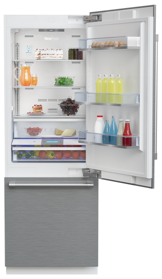 Beko 16.4 Cu. Ft. Panel Ready Built In Bottom Freezer Refrigerator