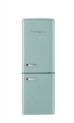Réfrigérateur à congélateur inférieur de 22 po à profondeur comptoir Unique® Classic Retro de 7.0 pi³ - Turquoise brume marine
