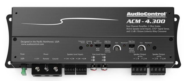 AudioControl® ACM-4.300 Four Channel Micro Amplifier 0