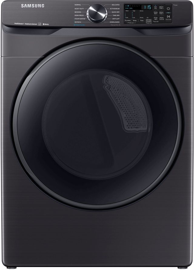 Samsung 7.5 Cu. Ft. Fingerprint Resistant Black Stainless Steel Front Load Electric Dryer 0