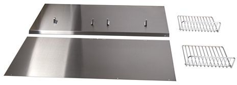 Whirlpool® 48" Stainless Steel Backguard with Shelf 0