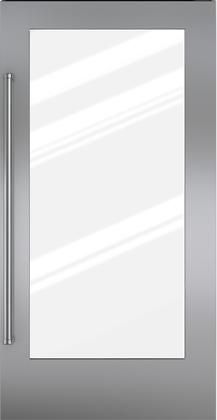 Sub-Zero® Classic 36" Stainless Steel Flush Inset Door Panel with Pro Handle 0