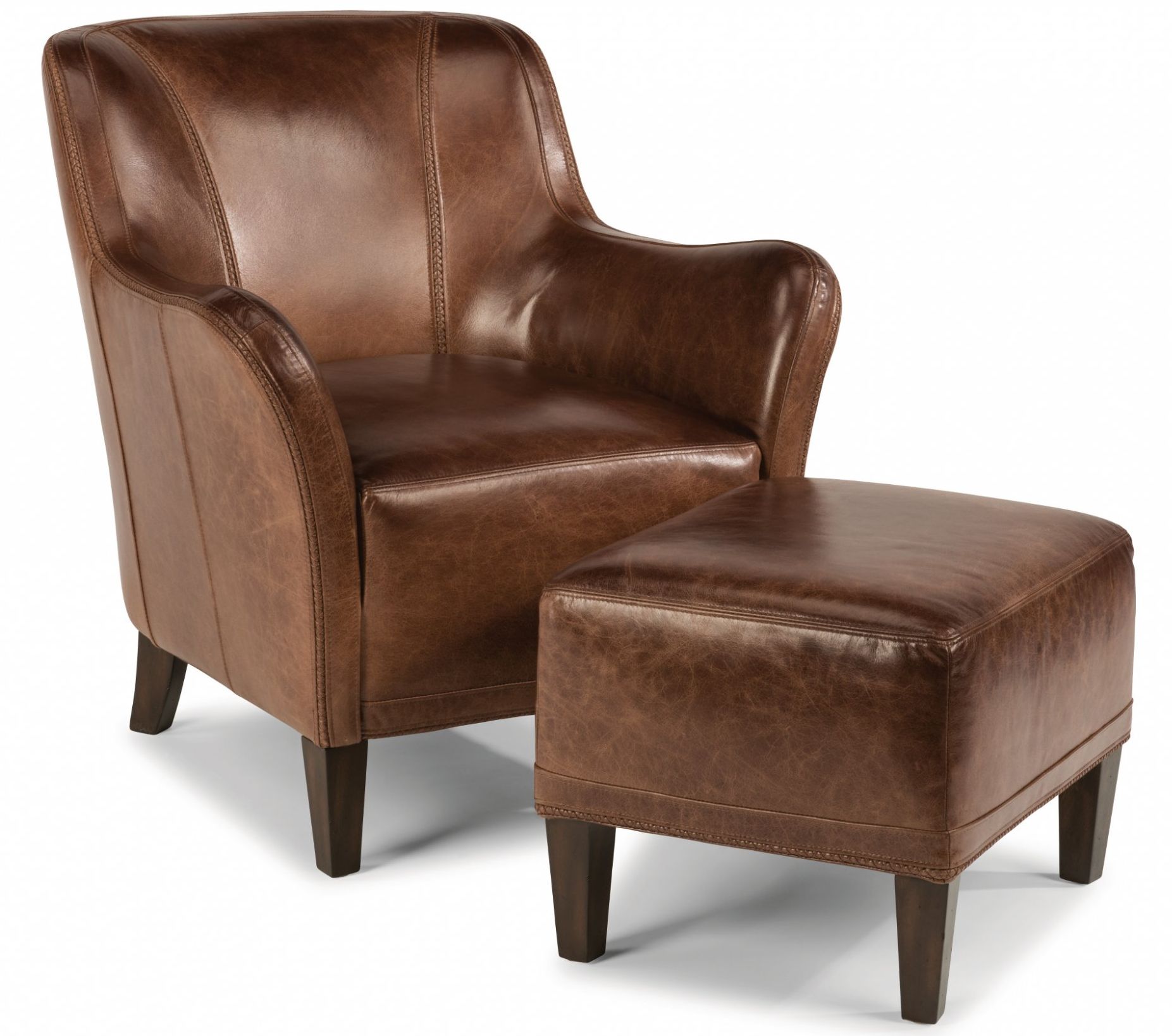 flexsteel wheatley leather chair