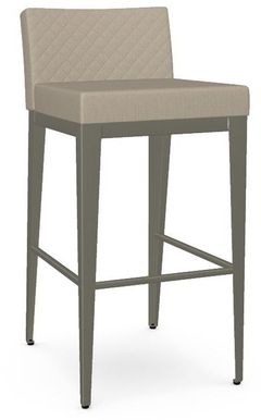 Amisco Ethan Non-Swivel Quilted Bar Stool