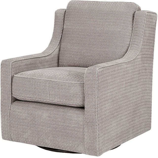 Olliix by Madison Park Grey Harris Chenille Swivel Chair | Bob Mills ...