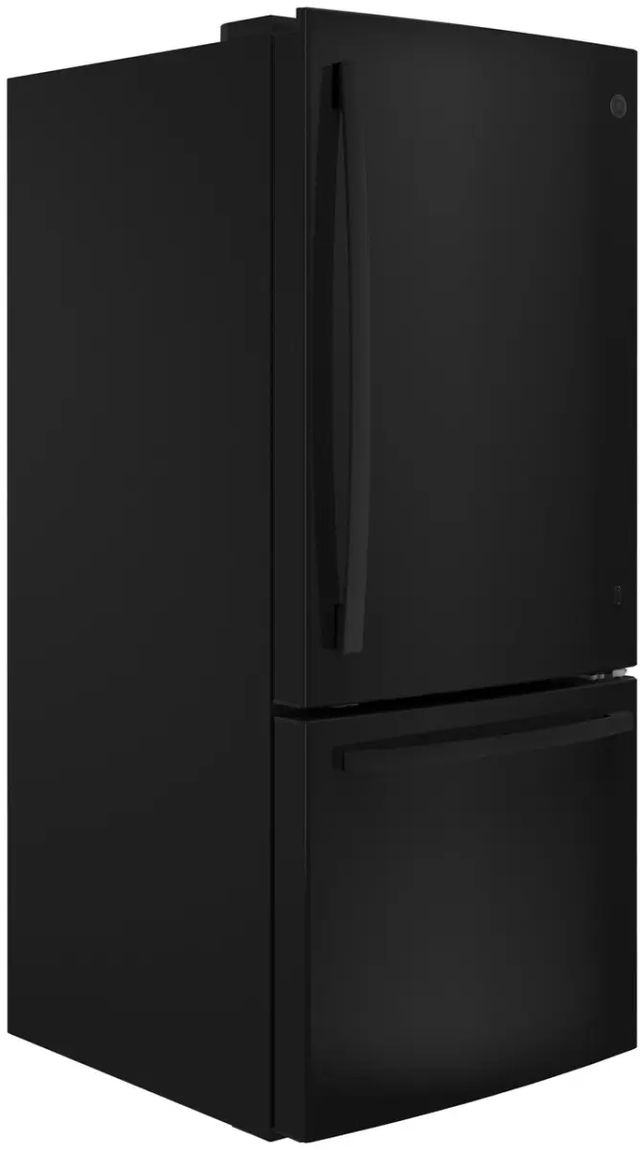 GE® Series 20.9 Cu. Ft. Bottom Freezer Refrigerator-Black-3