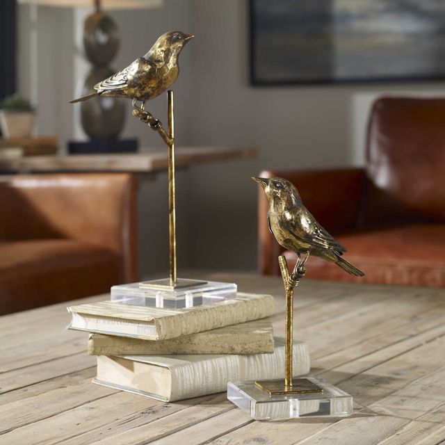 Uttermost® Passerines 2-Piece Bird Sculptures-1