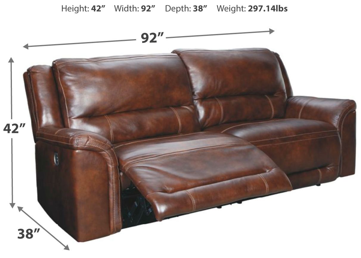 leather 2 seater sofa recliner