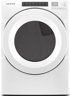 Amana® 7.4 Cu. Ft. White Front Load Gas Dryer