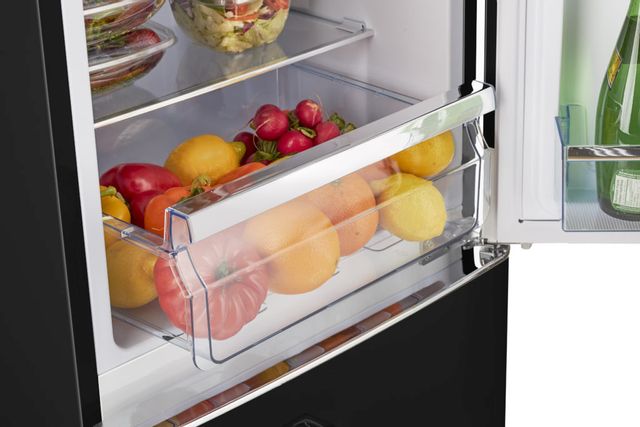 Unique® Appliances Classic Retro 9.0 Cu. Ft. Midnight Black Counter Depth Freestanding Bottom Freezer Refrigerator 8