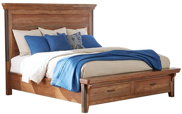 Intercon Taos Canyon Brown Queen Storage Bed