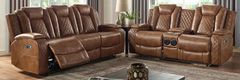 Furniture of America® Alexia 2-Piece Brown Living Room Set