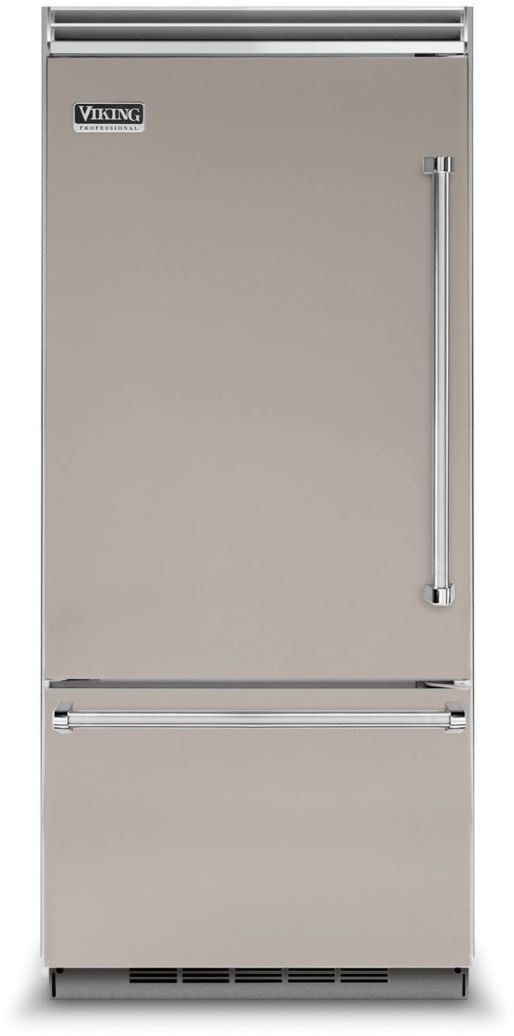 Viking® 5 Series 20.4 Cu. Ft. Pacific Grey Professional Built In Left Hinge Bottom Freezer Refrigerator