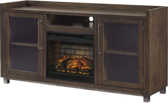 Signature Design by Ashley® Starmore Brown 70" TV Stand with Electric Fireplace 1
