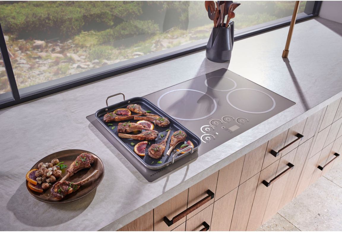 silver induction cooktop