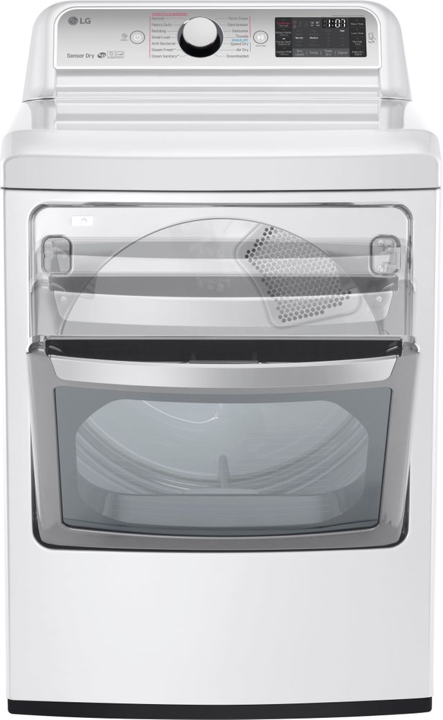 LG 7.3 Cu. Ft. White Front Load Electric Dryer 13