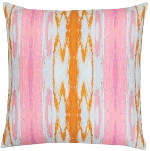 Laura Park Designs Giverny Orange Stripe 22" x 22" Pillow